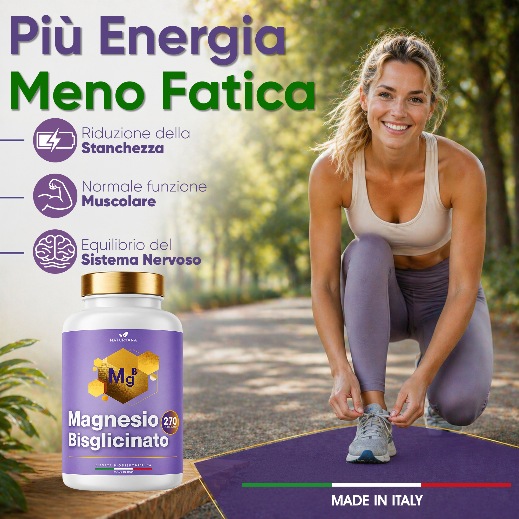 Magnesio Bisglicinato Fully React – 270 compresse spezzabili (1000 mg) - immagine 4
