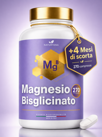 Magnesio Bisglicinato Fully React – 270 compresse spezzabili (1000 mg)